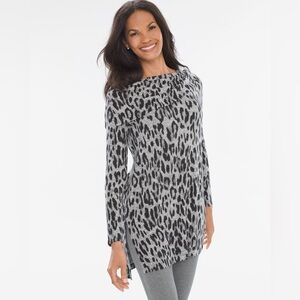 Chico’s Zenergy Knit Collection Cozy Animal Pullover.